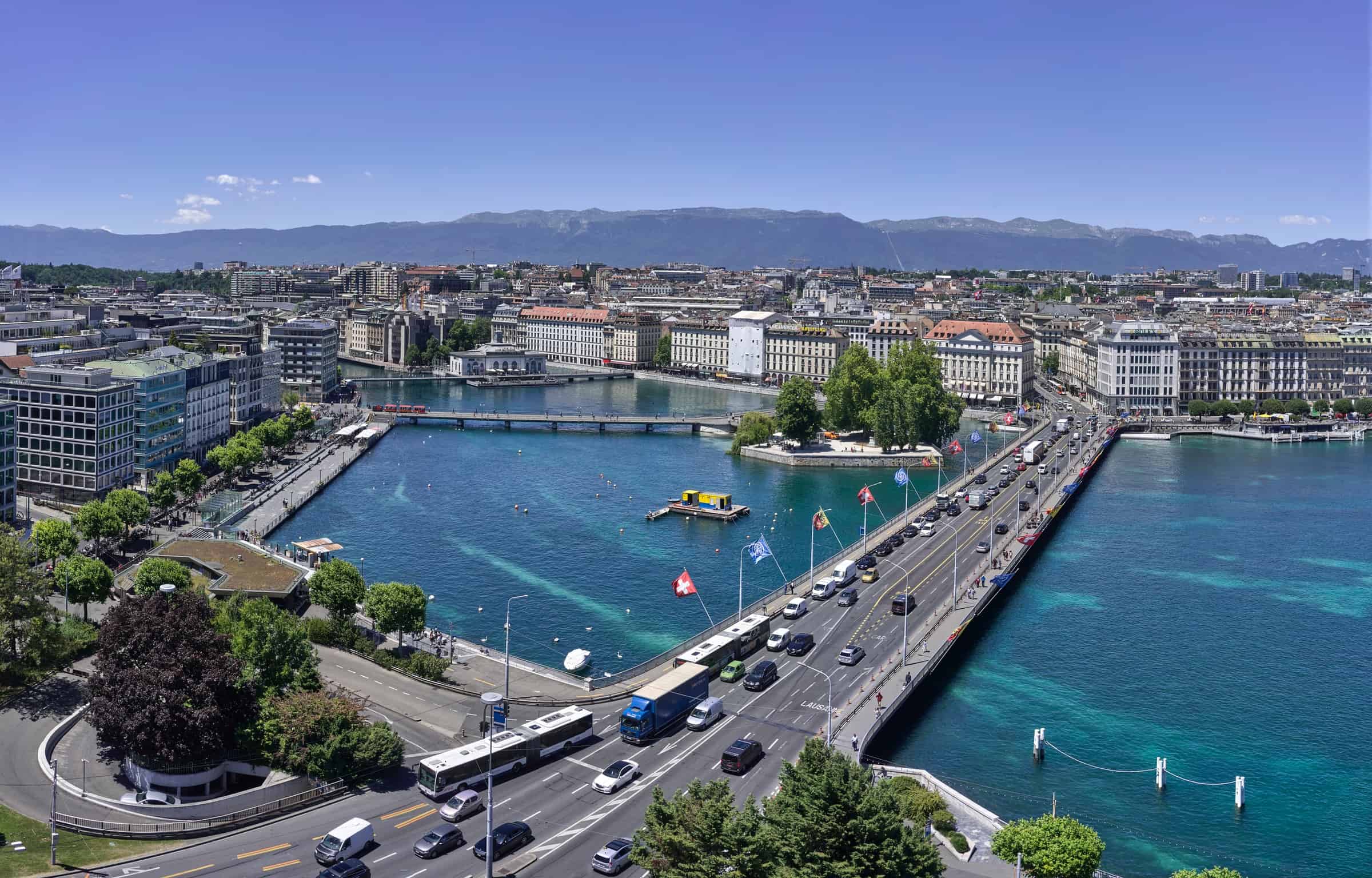 Lake in Geneva, Switzerland